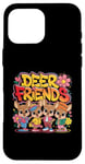 Coque pour iPhone 16 Pro Max Design Deer Friends Kids – Animaux adorables