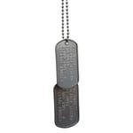 BIG BOSS US Military Dog Tags Necklace Pendant Gaming Gift Collector Replica