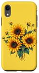 iPhone XR Yellow Sunflowers Cute summer flowers Floral Positivity Case