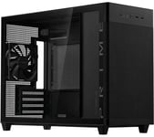 ASUS Prime AP201 TG Mini ITX Mini-Tower PC Case - Black, Tempered Glass, Black