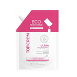 Topicrem - Eco Recharge Ultra Hydratant, Lait Corps - Hydrate 48h, Relipide, Protège la Peau - Texture Onctueuse - Crème Hydratante pour Peaux Sensibles, Fabrication Française - 500 ml