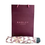 Radley Marquetry Expresso Compact Handbag Umbrella In Radley Bag - New With Tags