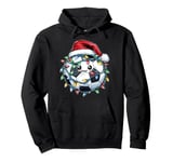 Cute Kawaii Soccer Ball Christmas Hat Xmas Pullover Hoodie