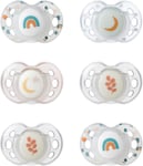 Tommee Tippee Nighttime Soother, 18-36 Months, 6 Pack of Glow in the Dark Soothe