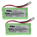 2x Batterie pour Siemens Gigaset A140 TRIO A145 A140 weiß A150 A16 800mAh 2,4V