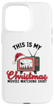 iPhone 15 Pro Max This Is My Christmas Movies Watching Holiday TV Vintage Case