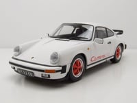 Porsche 911 Carrera 3.2 Clubsport 1989 Blanc Rouge Modèle Réduit 1:18 KK Échelle