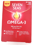 Seven Seas Omega-3 300mg and Fish Oil 500mg - 30 Capsules