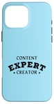 Coque pour iPhone 16 Pro Max CONTENU CREATOR EXPERT Influenceur drôle des médias sociaux Vlogger