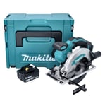 Akkupyörösaha Makita DSS 610 T1J 18V 165mm + 1x akku 5.0Ah + Makpac - ilman laturia