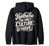 Kombucha Tea Probiotic Cultures Funny Kombucha Zip Hoodie