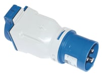 Pce-Adapter Med Cee 16A/3P/230V Ingång 16A 230V Uttag Med Stift Ip44 (9433101)