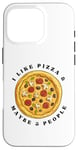 iPhone 16 Pro I like Pizza and Maybe 3 People - Italian Food Lover - Funny Case