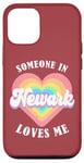 Coque pour iPhone 12/12 Pro Quelqu'un à Newark m'aime City Heart