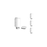 Silamp - Kit de 4 Têtes Thermostatiques Connectées Universelle + Passerelle ZigBee