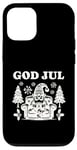 Coque pour iPhone 12/12 Pro God Jul Swedish Scandinavian Gnome Merry Christmas