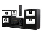 Aiwa MSBTU-300 UK Micro HiFi System , 20W RMS, with Bluetooth, CD, FM , USB and Remote control