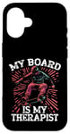 Coque pour iPhone 16 Skateboard Funny Board Skater Stuff