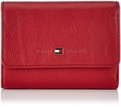 Tommy Hilfiger Pennie AW0AW00976 Portefeuille pour Femme 13 x 10 x 2 cm (l x H x P), Rouge Chili Pepper 638, 13x10x2 cm (B x H x T)