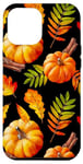 Coque pour iPhone 15 Pro Max Saison des citrouilles : automne, feuilles tombantes, automne joyeux