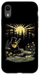 Coque pour iPhone XR Cottagecore Ours esthétique jouant de la guitare banjo