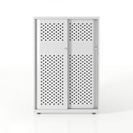 Skåp Glide perforated doors - 80 cm x 47 cm x 115 cm, Färg Anthracite Grey