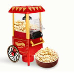 NK Machine à popcorn rétro électrique 1200 W, bouton facile à utiliser, préparation prête en 2 minutes, air chaud, taille 0,3 l, portable, idéal pour la maison