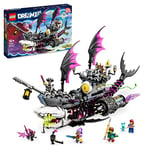 LEGO 71469 DREAMZzz 2-in-1 Nightmare Shark Ship Set, Build a Pirate Ship Toy in 2 Ways, Dream Boat Model Building Kit with Mateo, Izzie, Nova & Nightmare King Minifigures, Toys for Kids, Girls, Boys