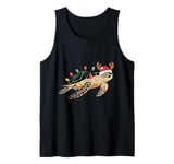 Merry Christmas Turtle Xmas Eve Christmas Tortoise Tank Top