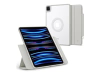 Spigen Air Skin Pro - Étui à rabat pour tablette - bague onetap - vegan Velo leather - gris - pour Apple 11-inch iPad Pro (1ère génération, 2e génération, 3ème génération, 4ème génération)