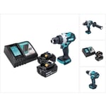 Dhp 486 rt Perceuse-visseuse à percussion sans fil 18 v 130 Nm Brushless + 2x batterie 5,0 Ah + chargeur - Makita