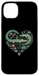 iPhone 14 Plus Cute Alligator Heart Crocodile Gator for Kids Case