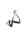 Pearl V Ring Silver Jane Koenig