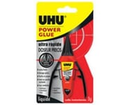 UHU Power Glue Liquide Doseur - Colle super-forte ultra-rapide avec système de doseur précis papier imprimante - ramette - rouleau