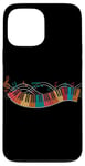 Coque pour iPhone 13 Pro Max Piano Clavier Notes de Musique Art Coloré Pianiste Musicien