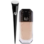 KVD Beauty Lock it Edge Foundation Brush and Beauty Good Apple Full-Coverage Serum Foundation 30ml Bundle (Various Shades) - Light 012