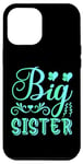 Coque pour iPhone 14 Plus Big Sister Bleu clair et vert menthe