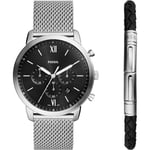 Fossil Mens Neutra Watch and Bracelet Gift Set FS6021SET