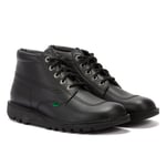 Kickers Kick Hi Mens Black Leather Ankle Boots