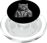 American Shorthair Cat Thug Cat Gangster Cat Gangster Life PopSockets PopGrip pour MagSafe