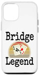 Coque pour iPhone 12/12 Pro Funny Bridge Legend Jeu de cartes gagnant une soirée de jeu pour papa