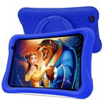 PRITOM Tablette pour Enfants 8 Pouces avec WiFi, Tablette Android 10 pour Les Tout-Petits, contrôle Parental, 2 Go de RAM 32 Go de ROM, Extension à 512 Go, Double caméra, avec étui (Bleu)