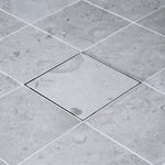 Golvbrunnsil Tebo Tile in Slim 200 Borstad