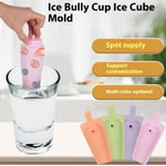 (Pink)Ice Cube Form Integrated Silicone Whiskey Cocktail Ice Maker For Juic NU