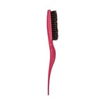 XNHIU 1 Piece Hot Pink Hair Teasing Brush Boar Bristle Hair Brush