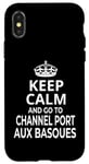 Coque pour iPhone X/XS Souvenirs « Keep Calm And Go To Channel Port Aux Basques »