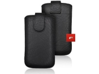 Partner Tele.com Forcell Slim Kora 2 Fodral i läder - för LG K10/ Samsung Grand Prime svart