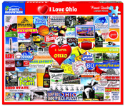 White Mountain Puzzles I Love Ohio 1000 Piece Jigsaw Puzzle 760mm x 610mm