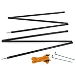 Regatta Canopy Pole Set Piquets de auvent de Tente Black