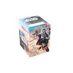 Gamegenic Star Wars Unlimited Caisse souple – Boîte de jeu durable imprimée en couleur et sous licence officielle, peut contenir 60 cartes à double manches, parfaite pour les JCC et LCG, motif